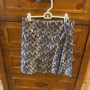 Lola black and white print skirt